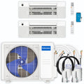 30,000 BTU 2 Zone Ceiling Cassette Ductless Air Conditioner and Heat Pump G26384