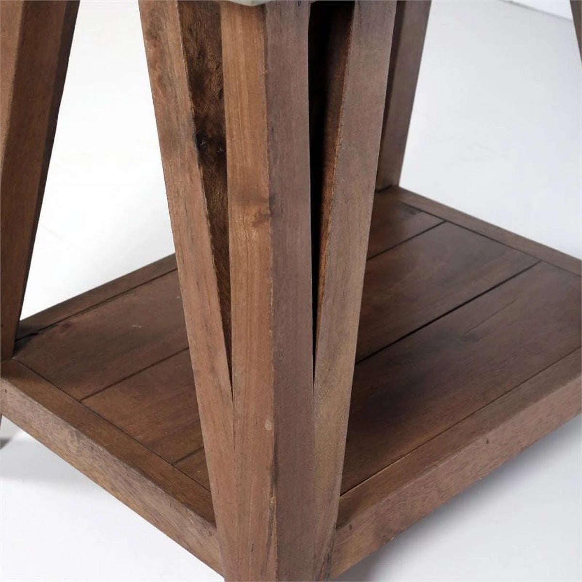 22" Wood Concrete End Table Set of 2 D90160