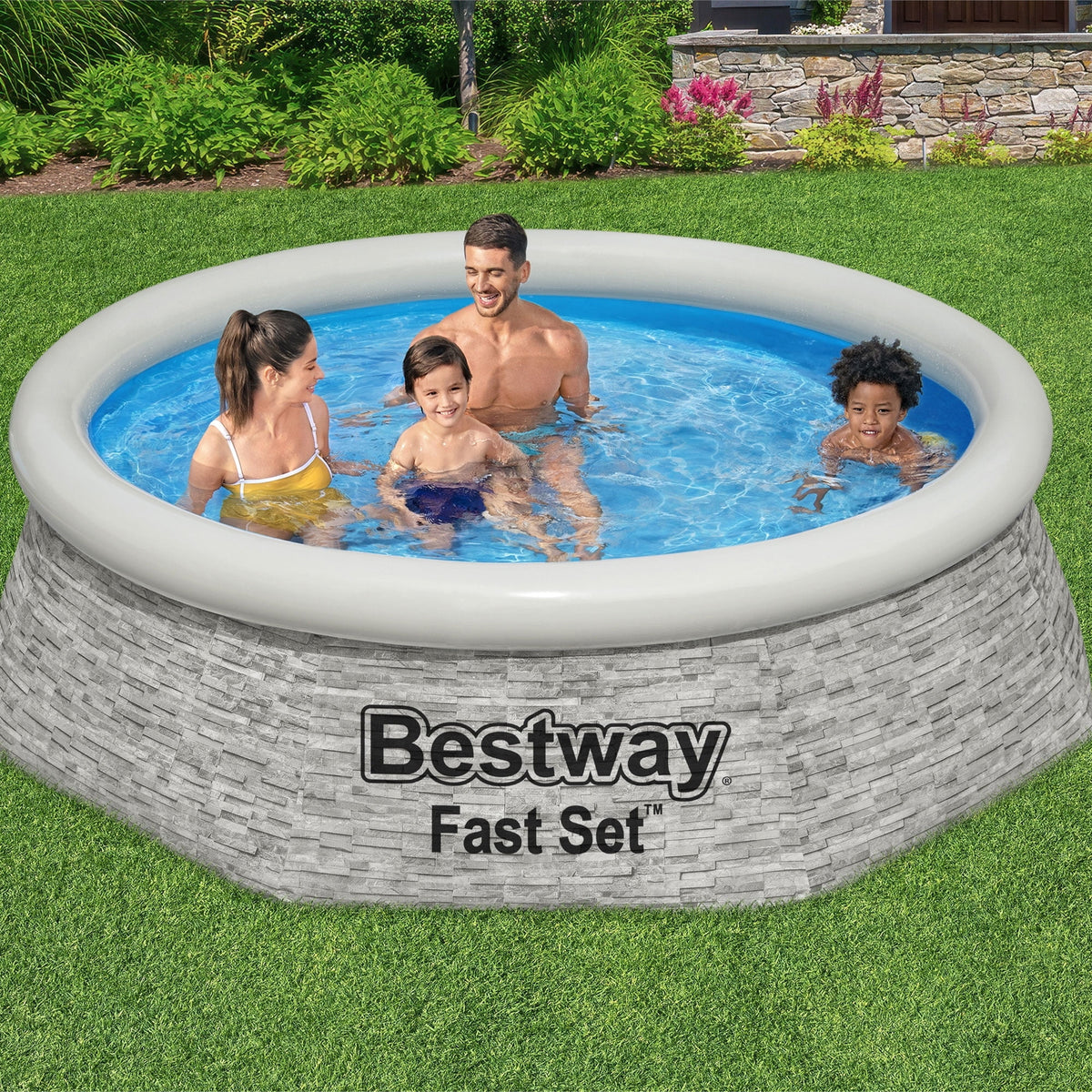 12' x 30 Round Inflatable Swimming Pool Set U2954