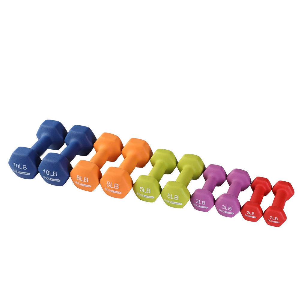 Neoprene Dumbbell Weight Set with Rack H29917
