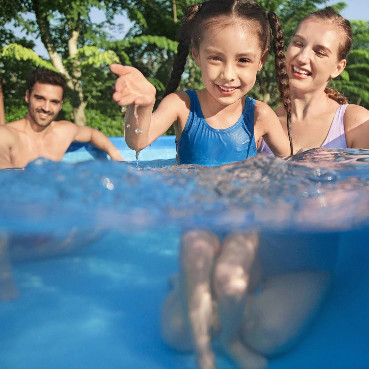 Steel Pro Rectangular Above Ground Swimming Pool Set A560