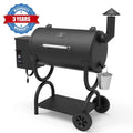Wood Pellet Grill & Smoker 8 in 1 Black L448