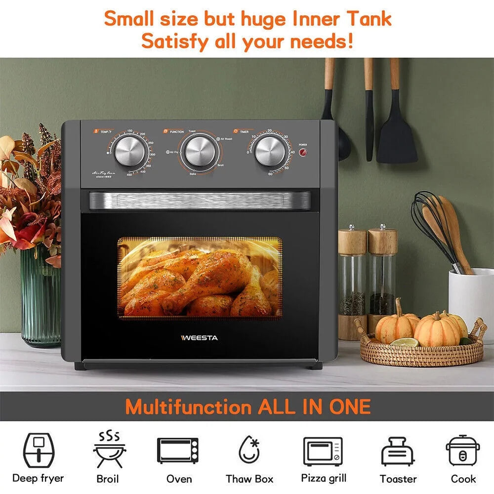 20QT Air Fryer Oven Combo with Accessories, Gray B172844