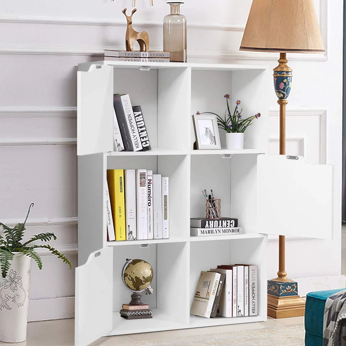 White 6-Cube Storage Organizer Cabinet N549