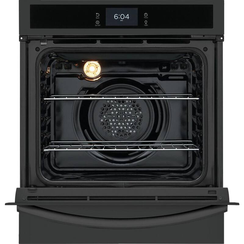 24 in. Single Electric Wall Oven with Air Fry in Black V779