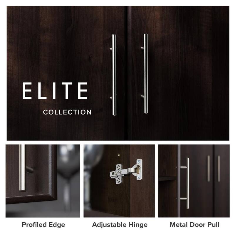 Wood Freestanding Garage Cabinet in Espresso W37779