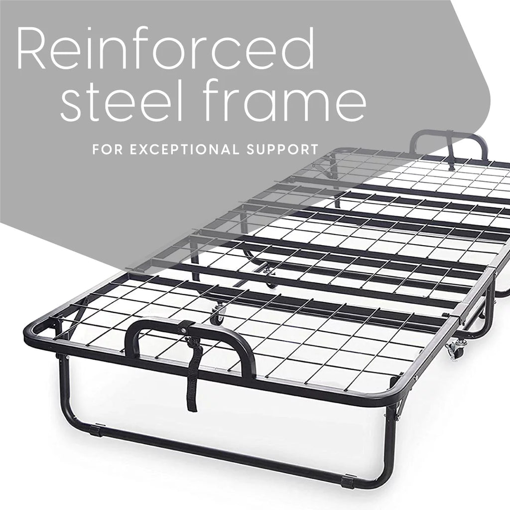Cot Size Folding Bed with Memory Foam Mattress R683