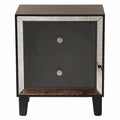 Black 2 Drawer End Table B86399