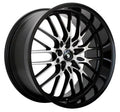 Gloss Black with Machined Face 16x7 5x100 5x114.3 40 Offset Wheels B93652