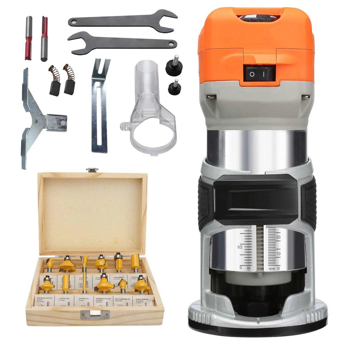 120V 800W 6 Speed 30000RPM Wood Trimmer Router S1962