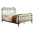 King Metal Spindle Bed Antique Black G303978