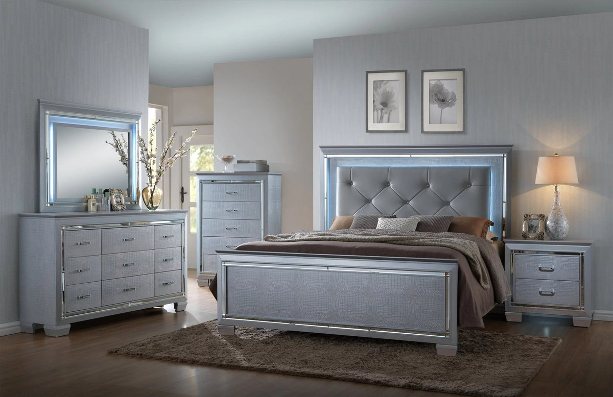 Solid Wood Two Drawers Nightstand F66952