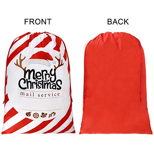 Extra Large Reusable Christmas Drawstring Gift Bags O90175