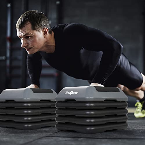 16" x 16" Adjustable Aerobic Stepper Platform with 4 Risers V27924