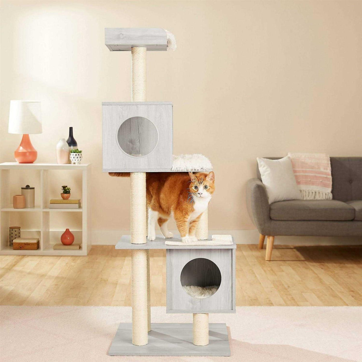 62-in Modern Cat Tree Condo X180