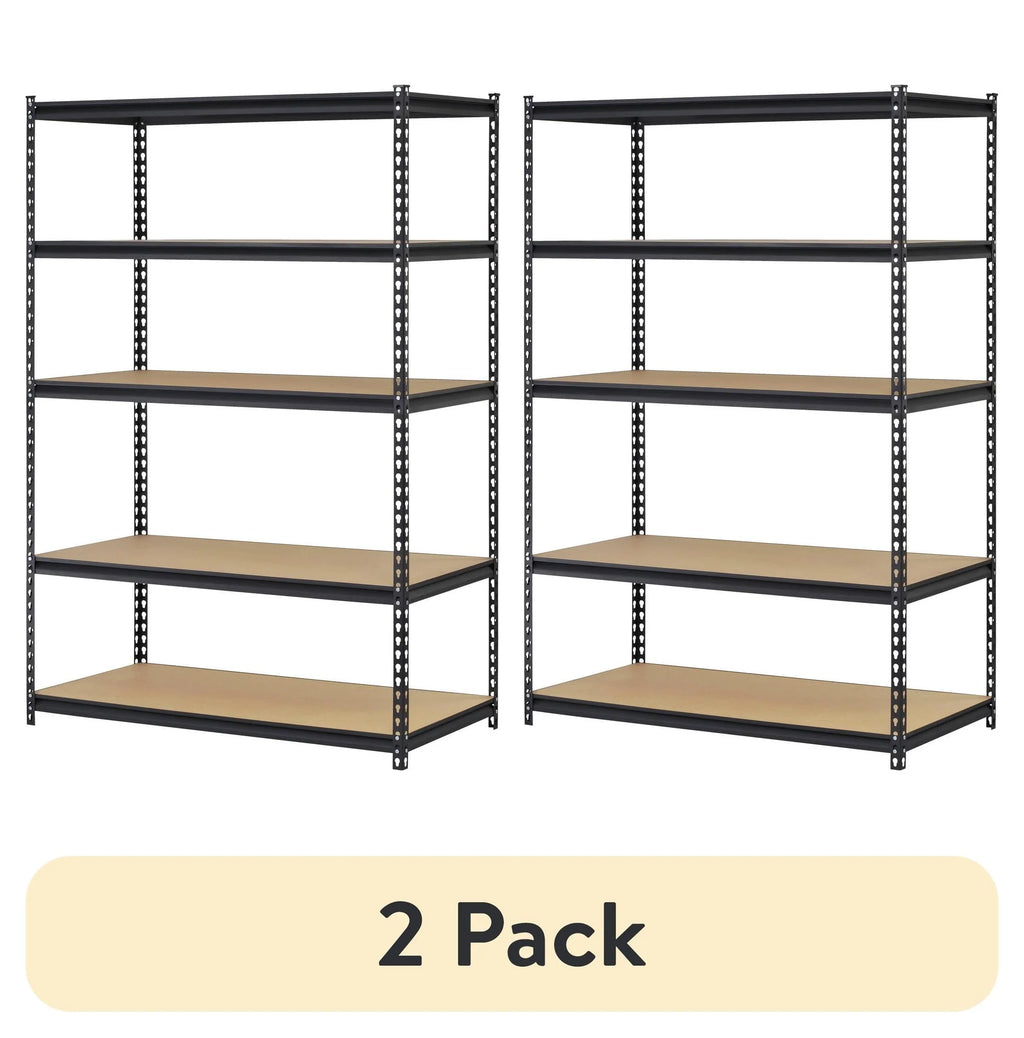 5-Tier Steel Shelving, 4,000 lbs. Total Capacity, Black I6557