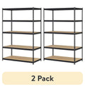 5-Tier Steel Shelving, 4,000 lbs. Total Capacity, Black I6557