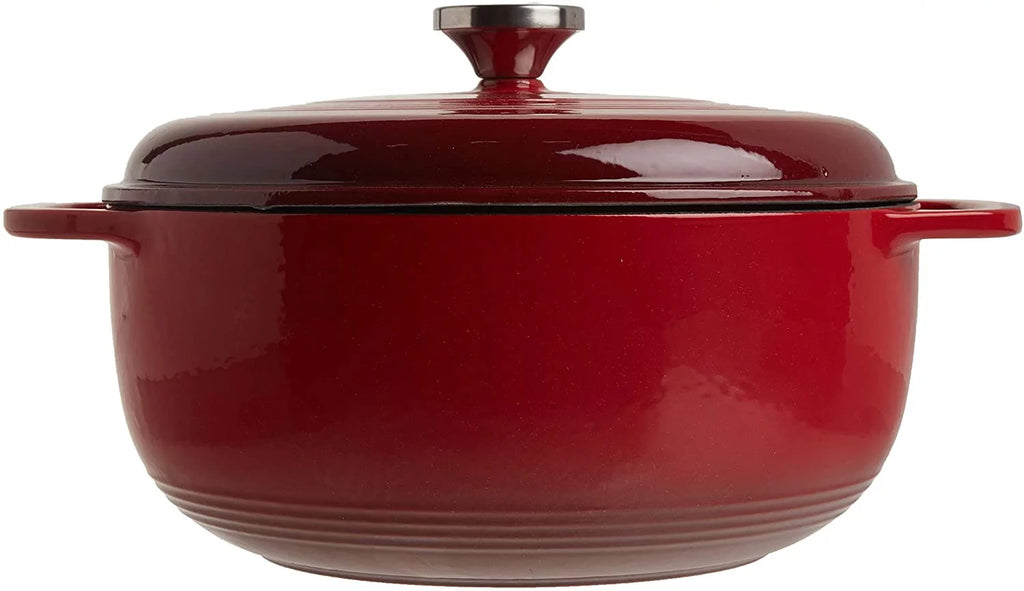 Enameled Cast Iron Dutch Oven 6-Quart Red M607