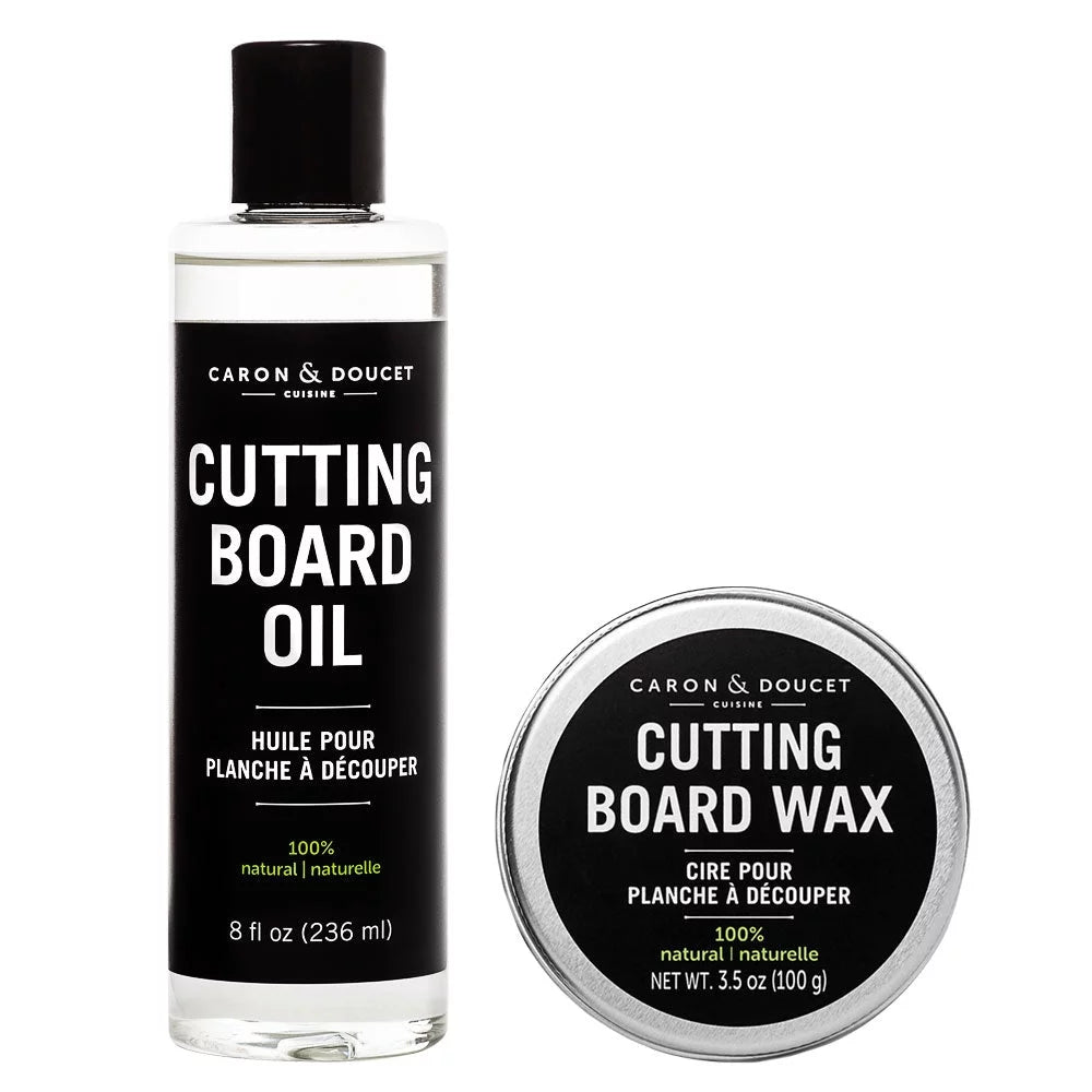 Cutting Board & Butcher Block Conditioning Oil & Wood Finishing Wax Bundle N29709