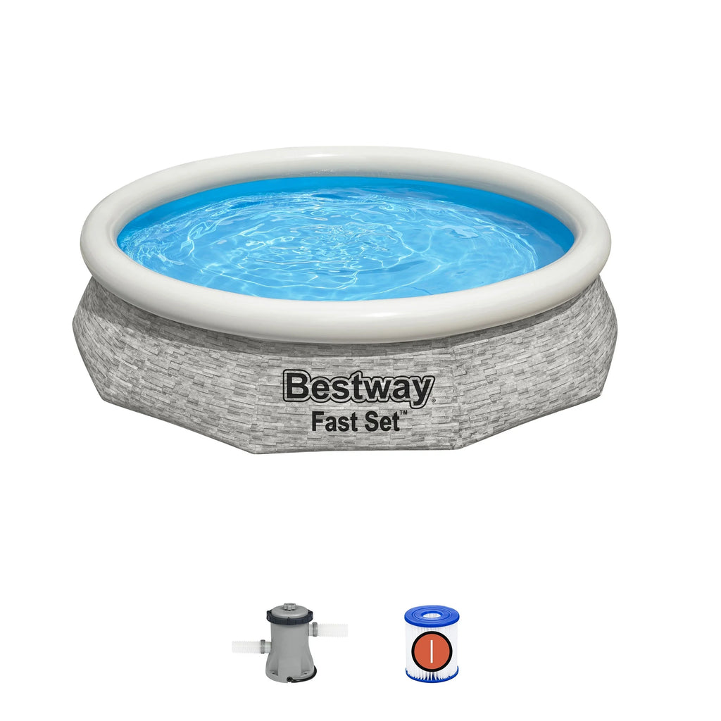 12' x 30 Round Inflatable Swimming Pool Set U2954