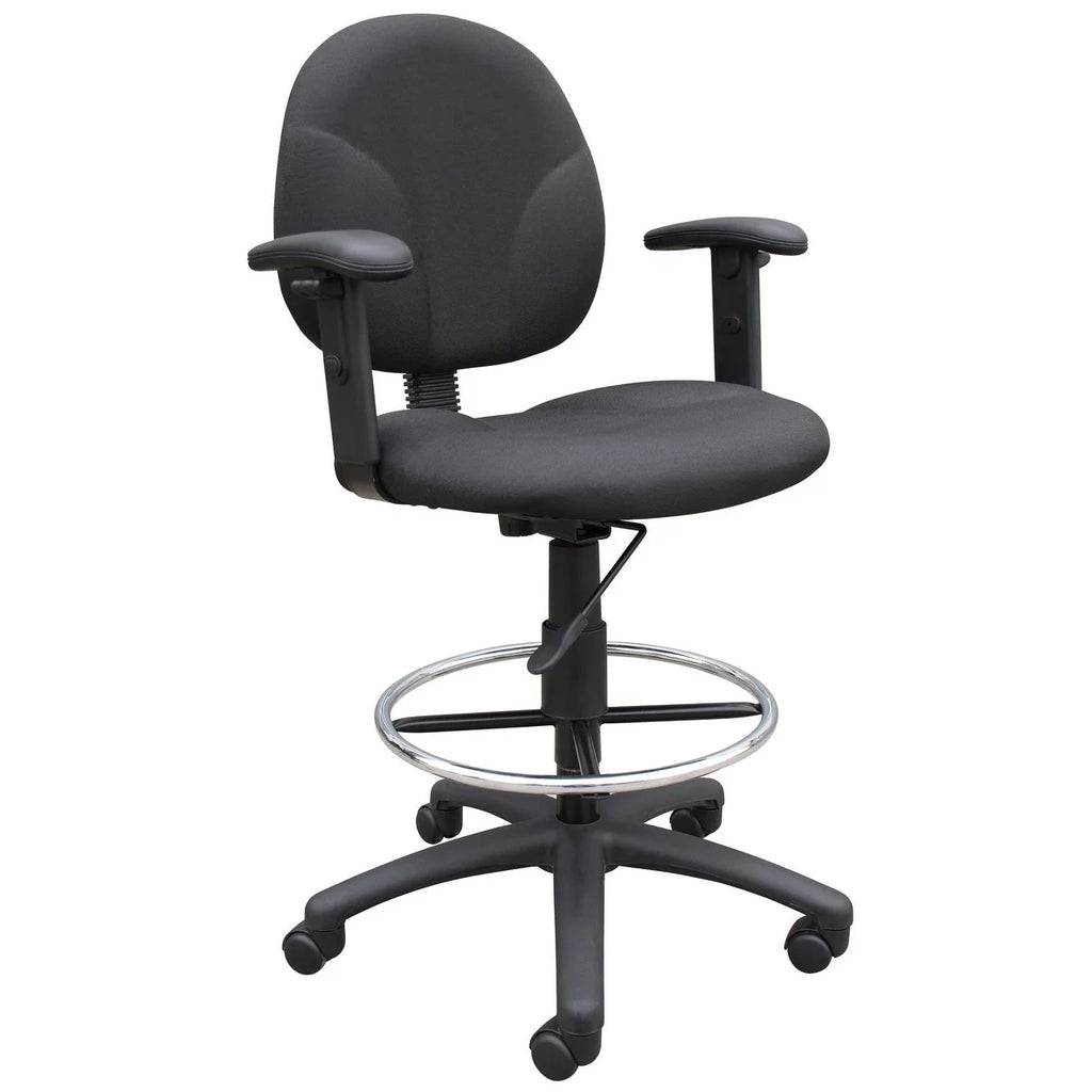 Black Adjustable Drafting Stool F78866