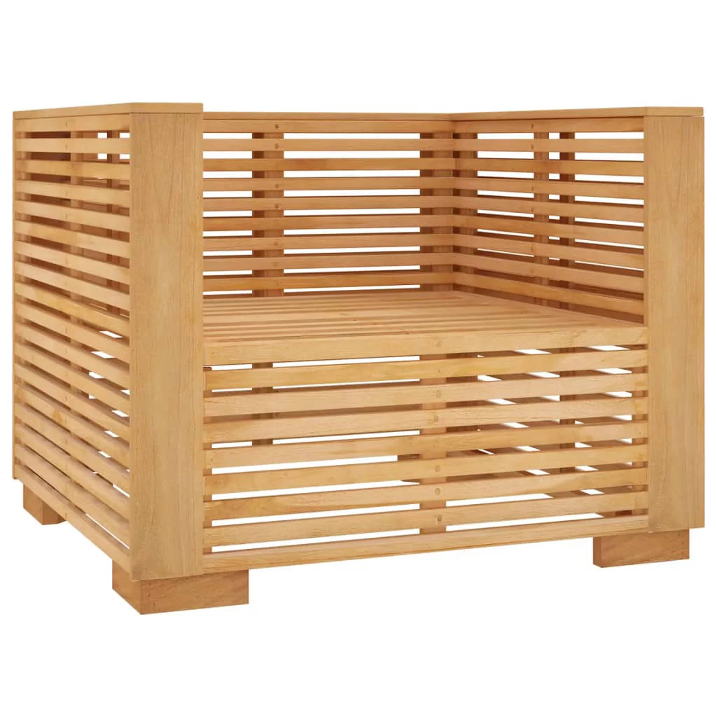 Solid Wood Teak Patio Sofa Chair with Cushions Y213