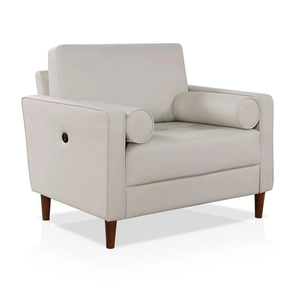 Faux Leather Chair with USB Port D288