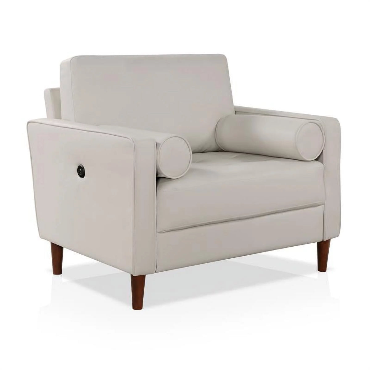 Faux Leather Chair with USB Port D288