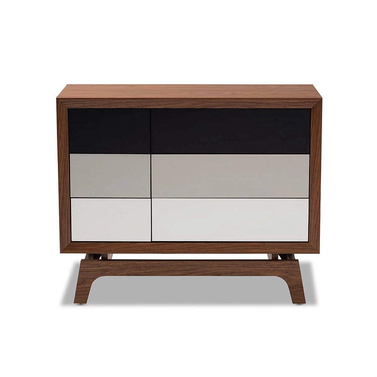 Multicolor Wood 6-Drawer Chest O657