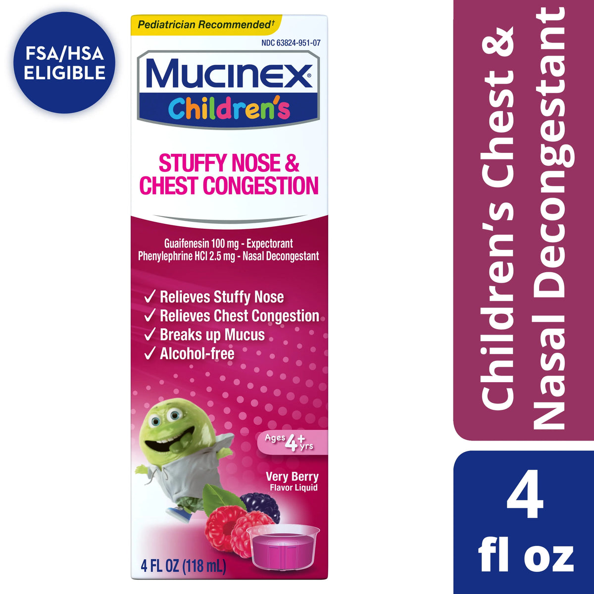 Children's Cold Medicine, Very Berry, 5 fl oz U194181