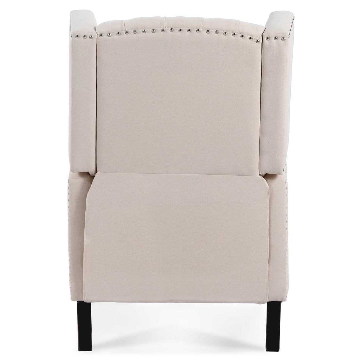 Beige Manual Wing Chair Recliner F444791