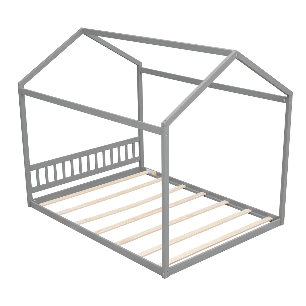 Queen Size Wood Tent Bed with Roof Z5511