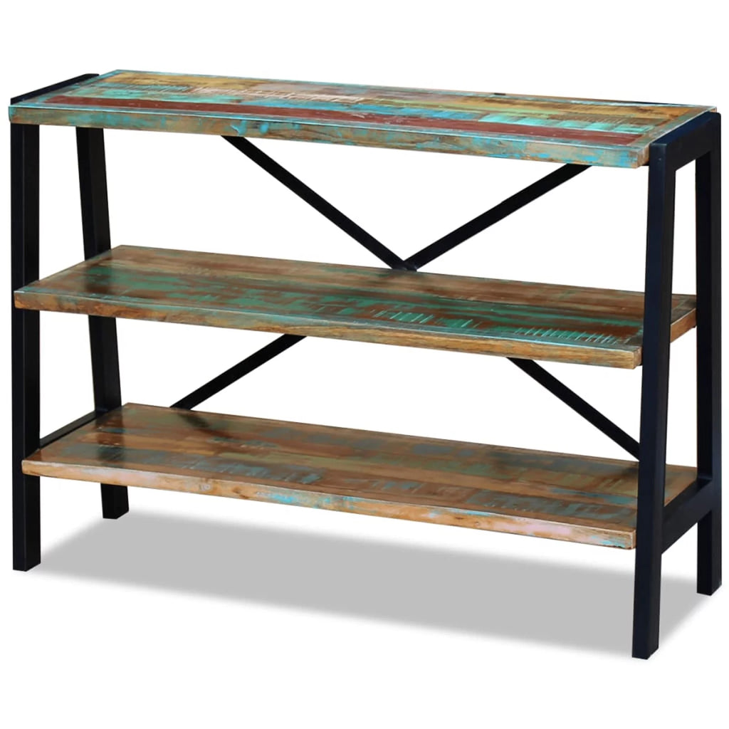 3 Shelves Solid Reclaimed Wood Sideboard A239