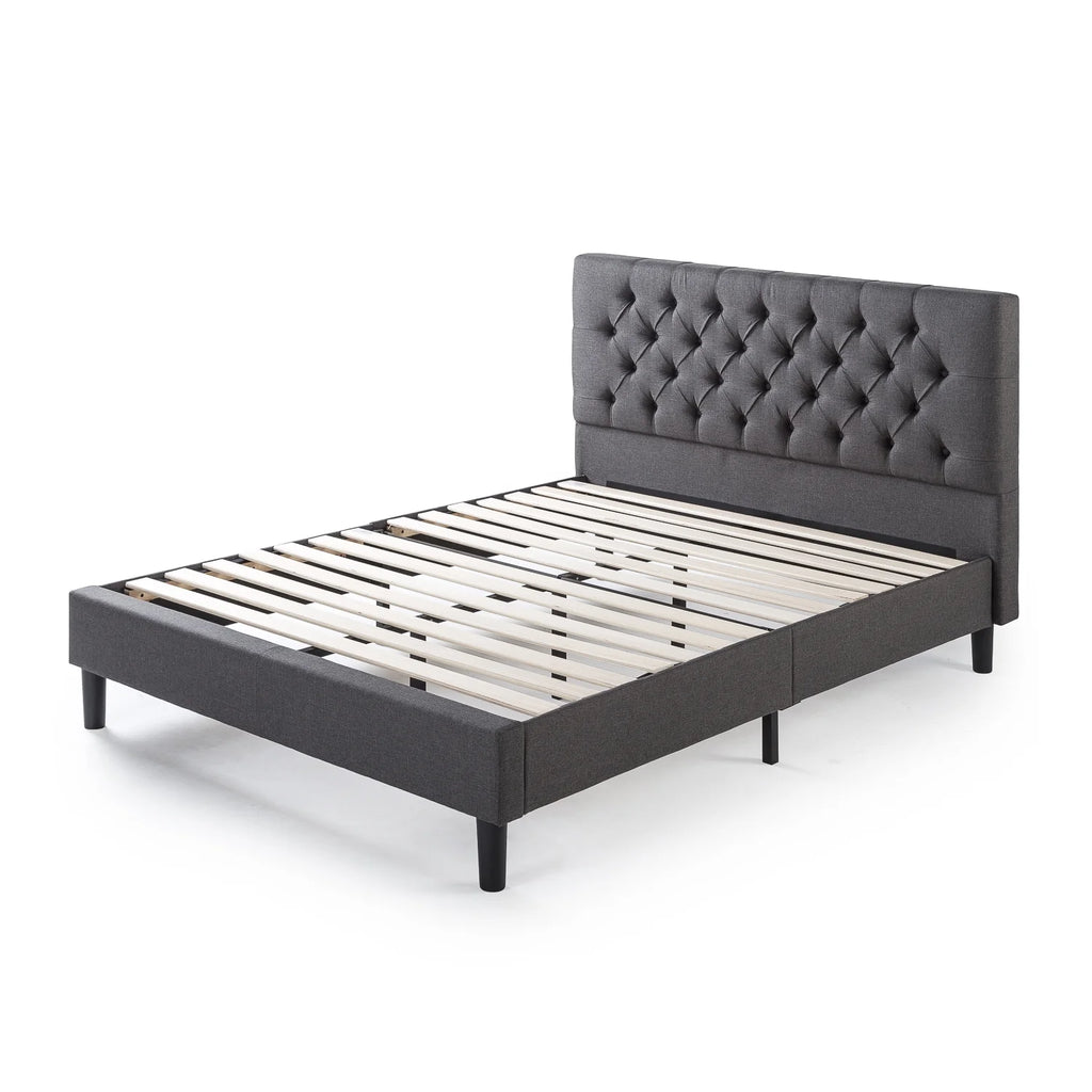 Queen Upholstered Platform Bed Frame J306631