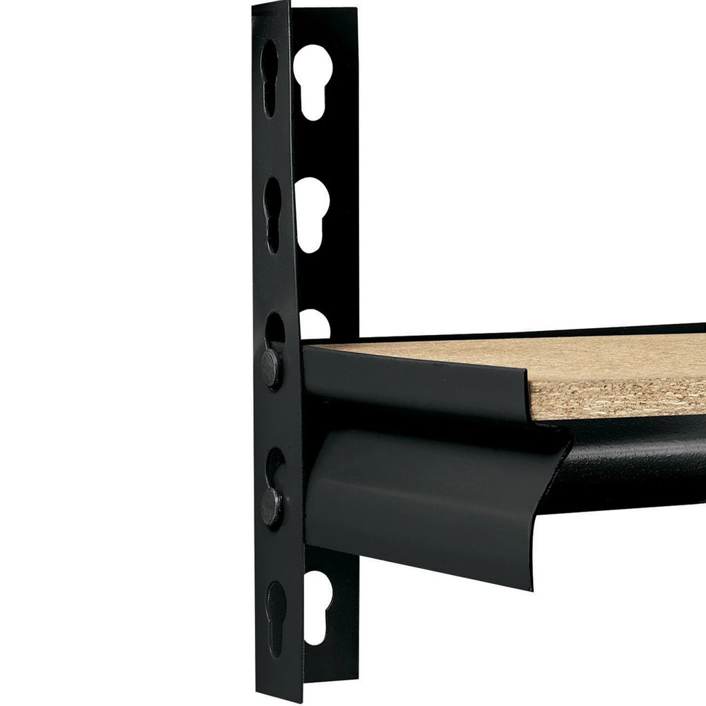 5-Tier Steel Shelving, 4,000 lbs. Total Capacity, Black I6557