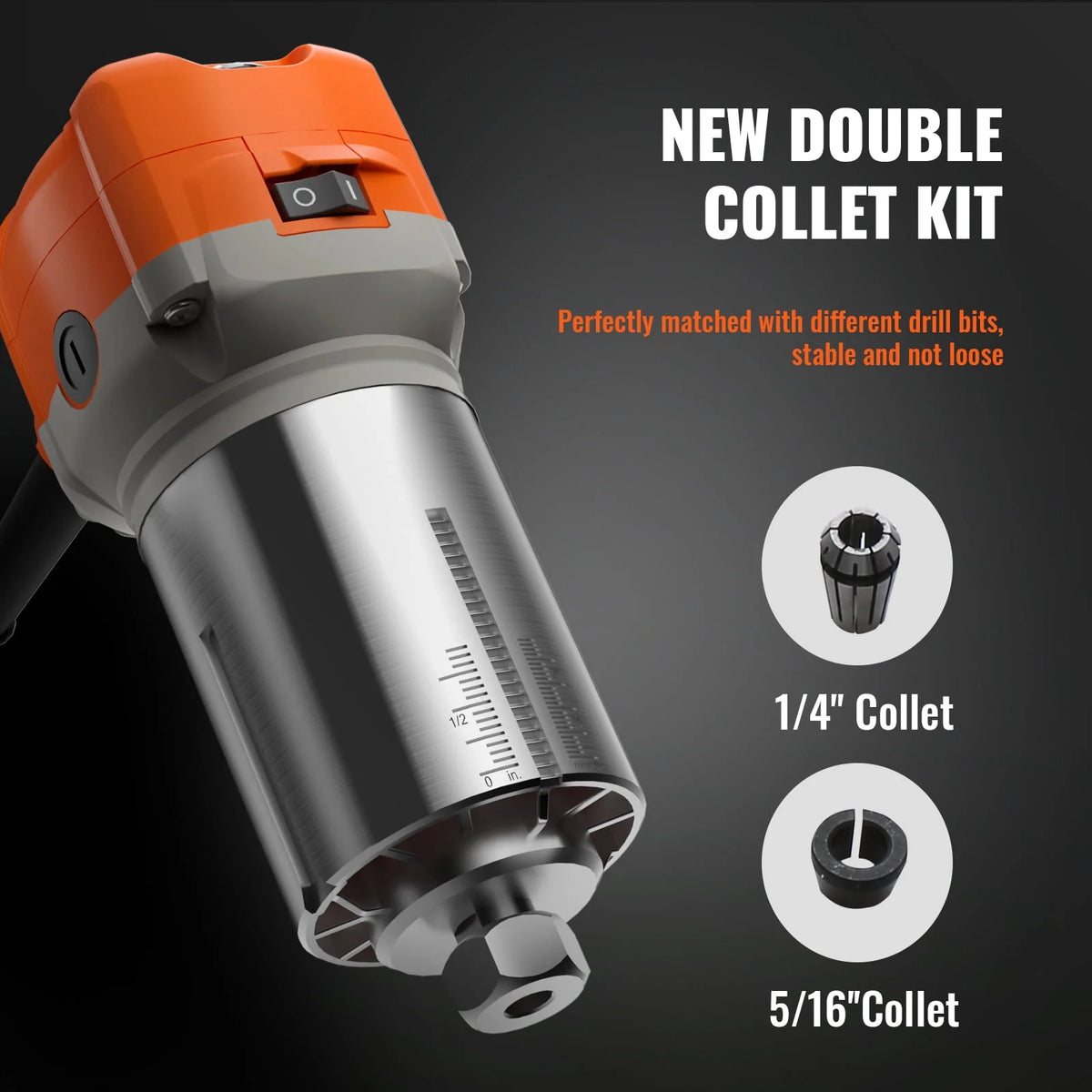 120V 800W 6 Speed 30000RPM Wood Trimmer Router S1962