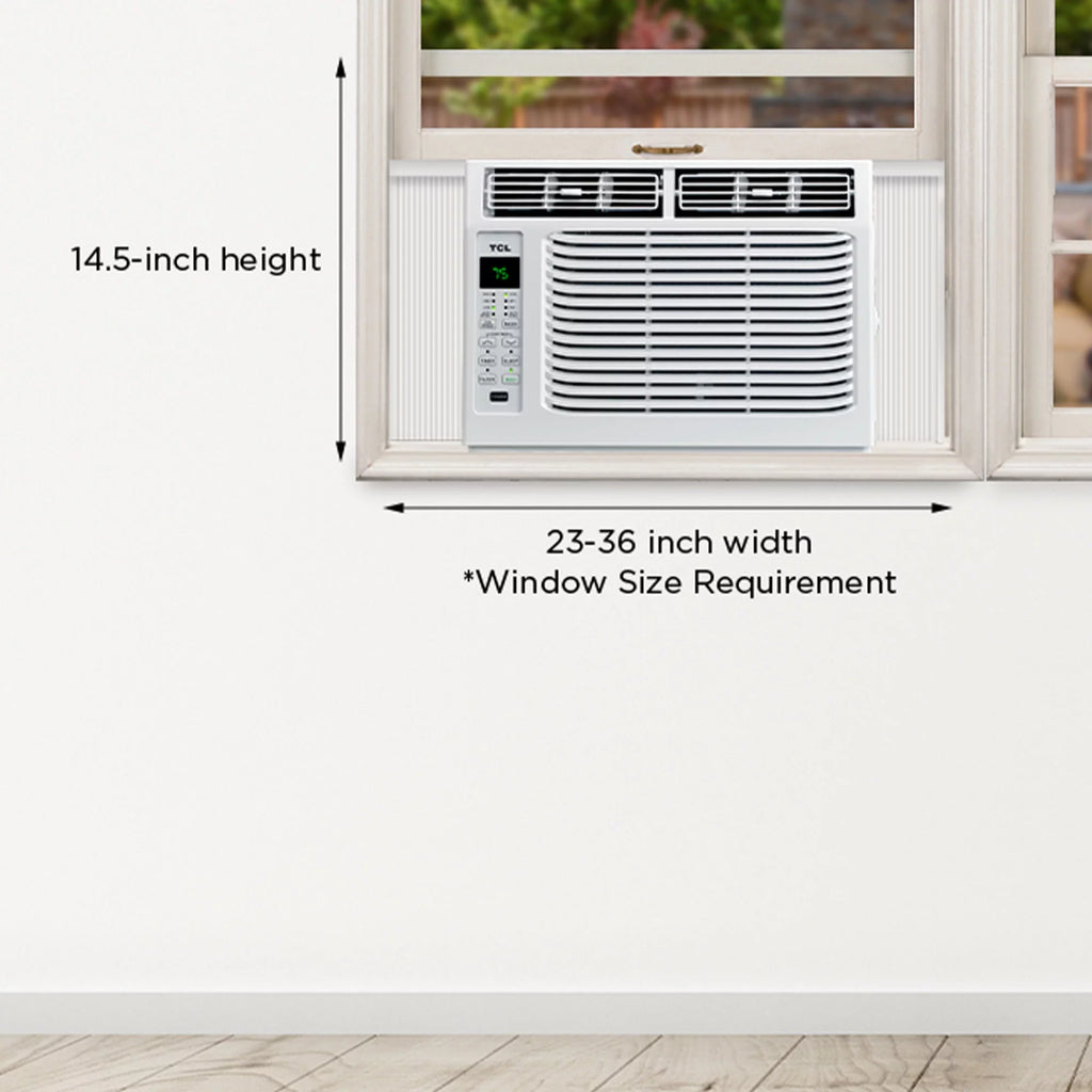 6,000 BTU 115-Volt Window Air Conditioner with Remote, White O9095
