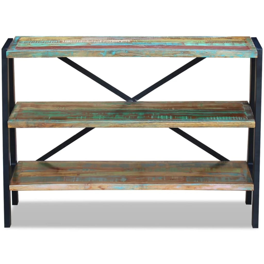3 Shelves Solid Reclaimed Wood Sideboard A239