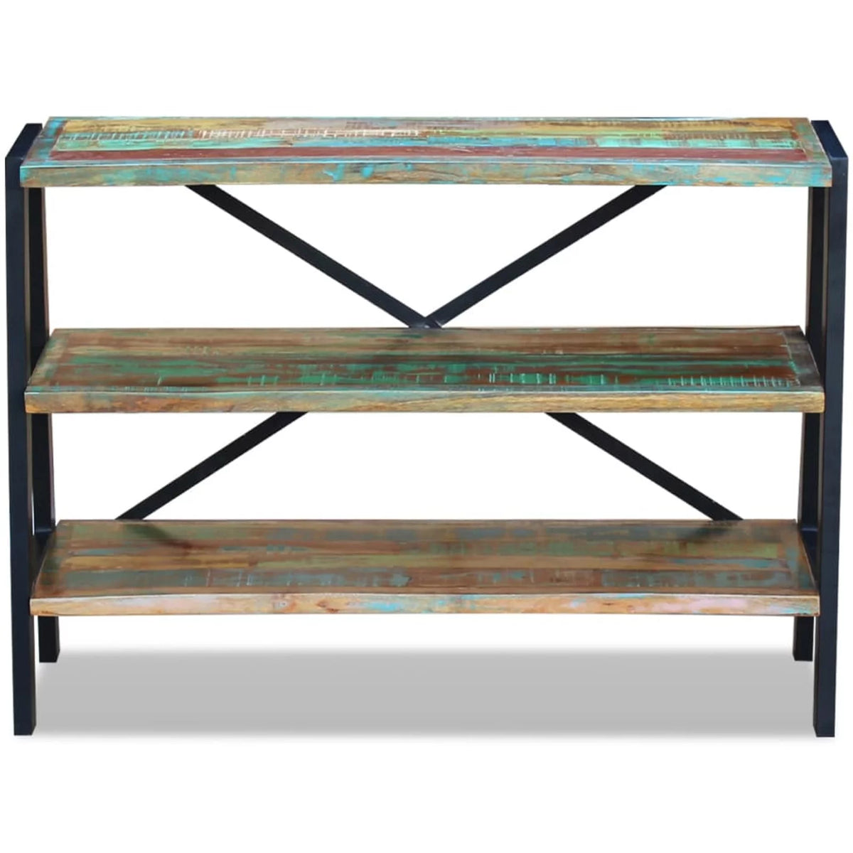 3 Shelves Solid Reclaimed Wood Sideboard A239