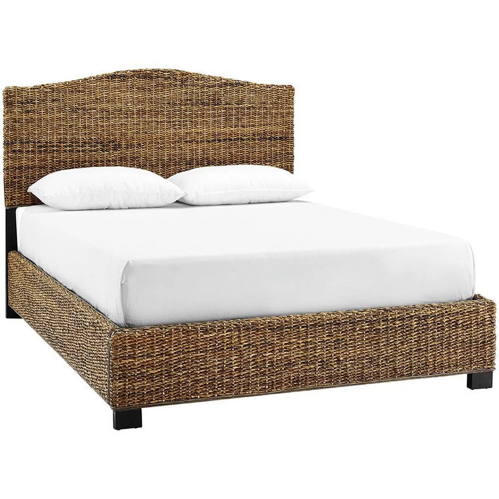 Queen Banana Leaf Panel Bed O83700