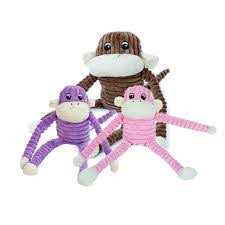 Crinkle Monkey Dog Toy R8731