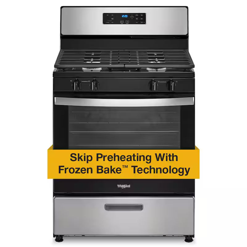 4 Burner Freestanding Gas Range Stainless Steel H462