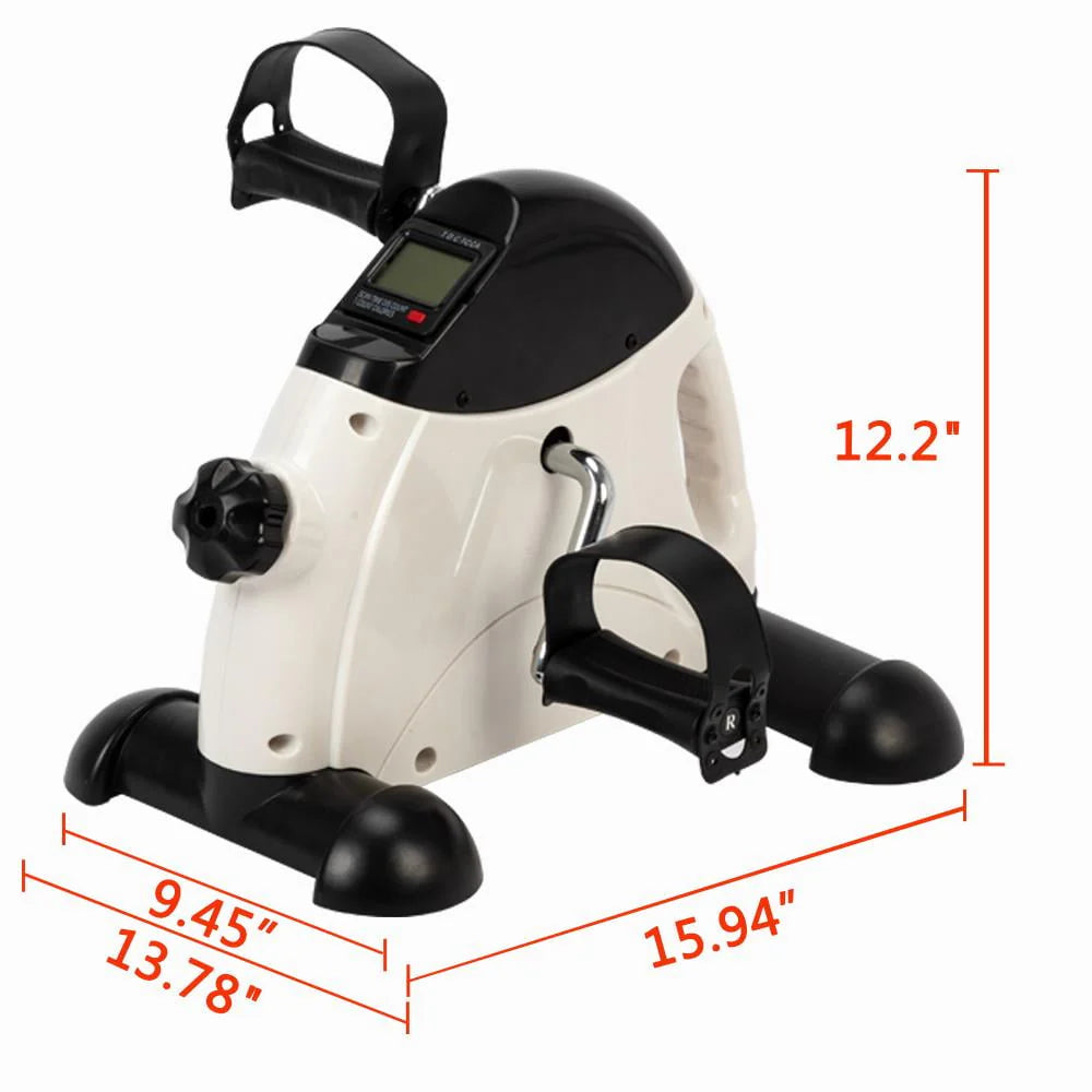Portable Pedal Stationary Bike White A679350