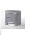 Solid Wood Two Drawers Nightstand F66952