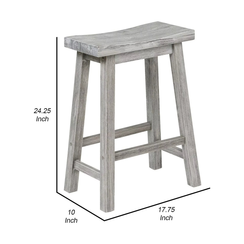 Gray Wooden Counter Stool Q5751