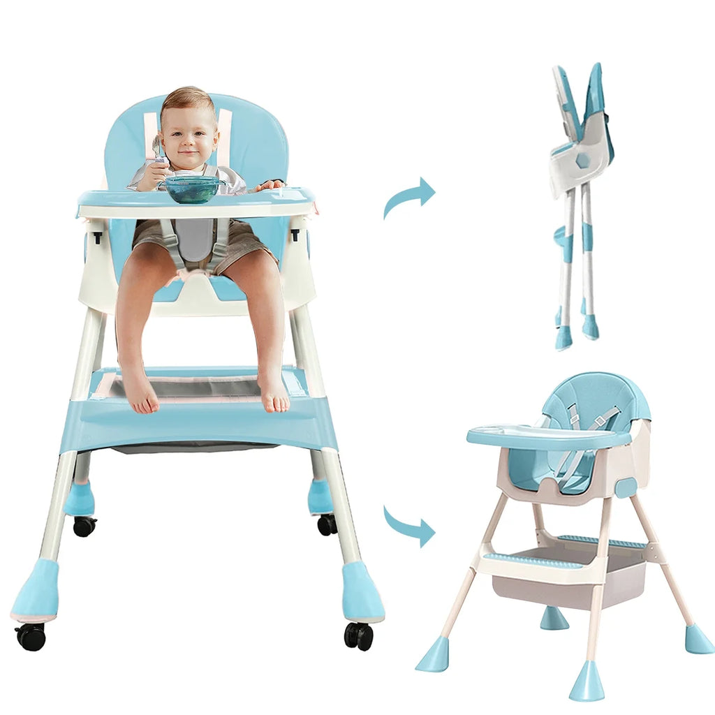 4-in-1 Baby High Chair Dark Blue T63034