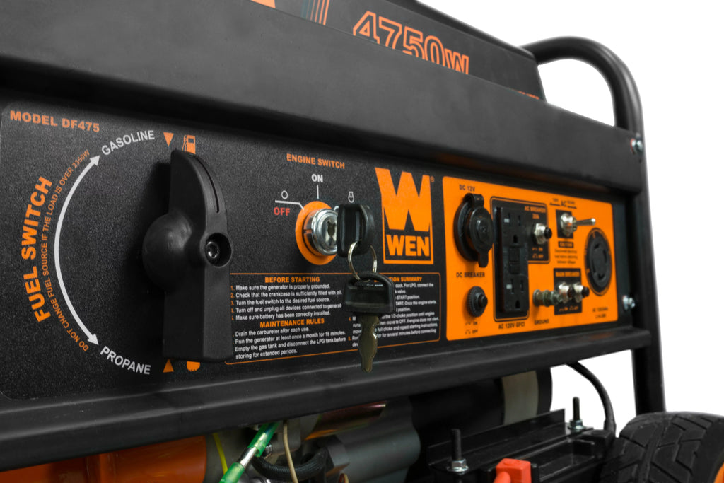 4,750/3,800-Watt Dual Fuel Portable Generator with Wheel Kit D52260