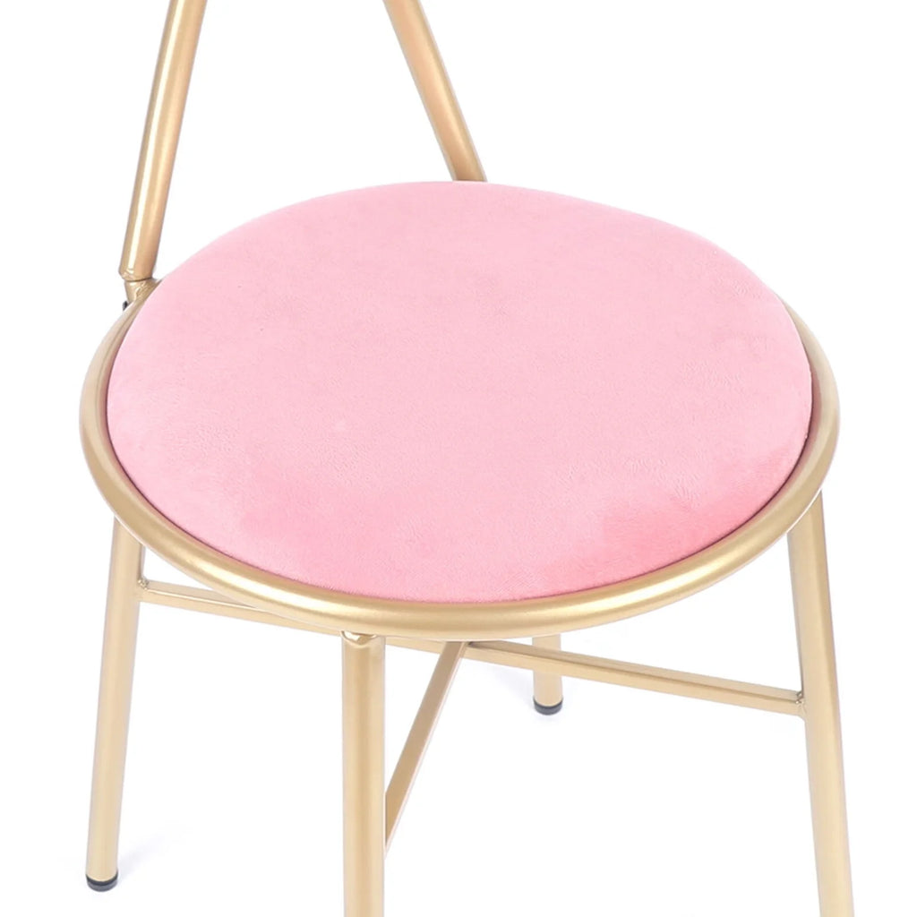Pink Velvet Butterfly Vanity Chair T4722