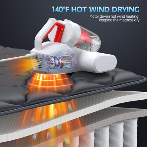 600W 16Kpa Corded Mattress Vacuum Cleaner with UV-C Light HEPA Filter K787