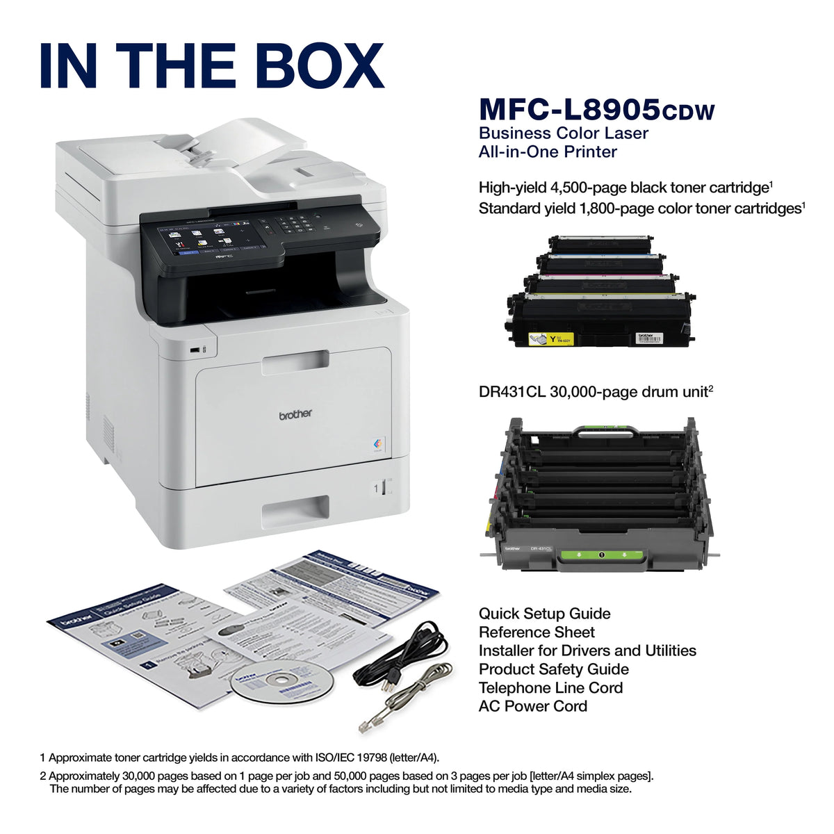 Color Laser All-in-One Printer with Duplex Print Copy Scan and Wireless Networking W284